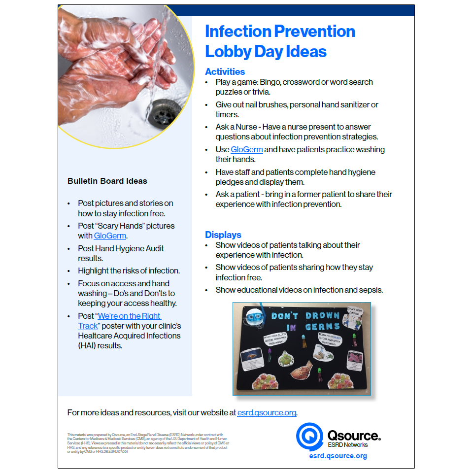 lobby day ideas for infection prevention
