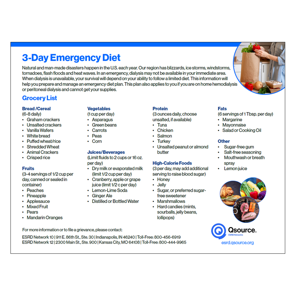 emergency diet resource