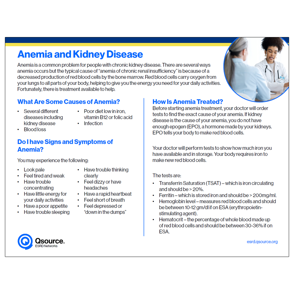 anemia and kidney disease