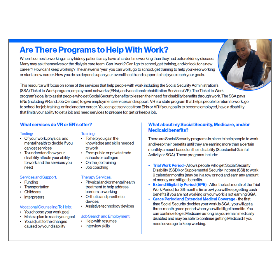 vocational rehabilitation handout