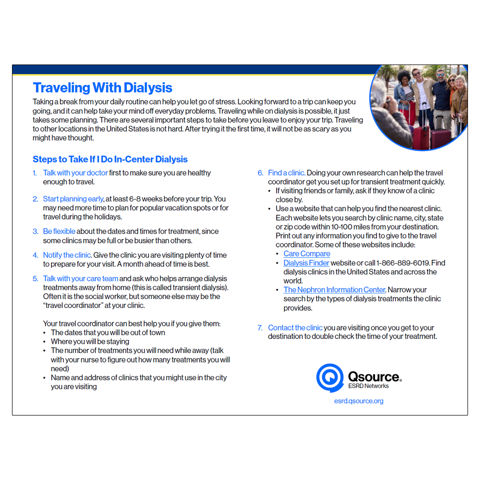 traveling with dialysis