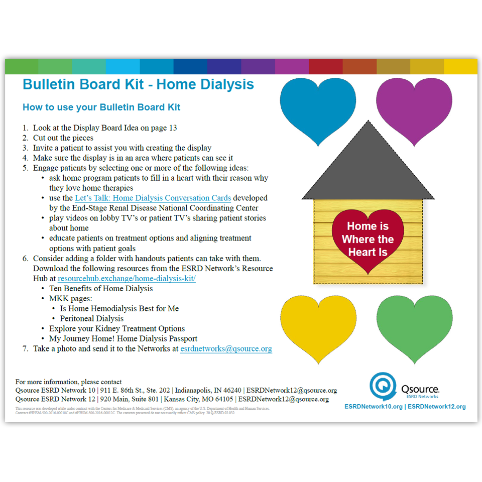 Home Dialysis Bulletin Board Kit - Resourcehub Exchange