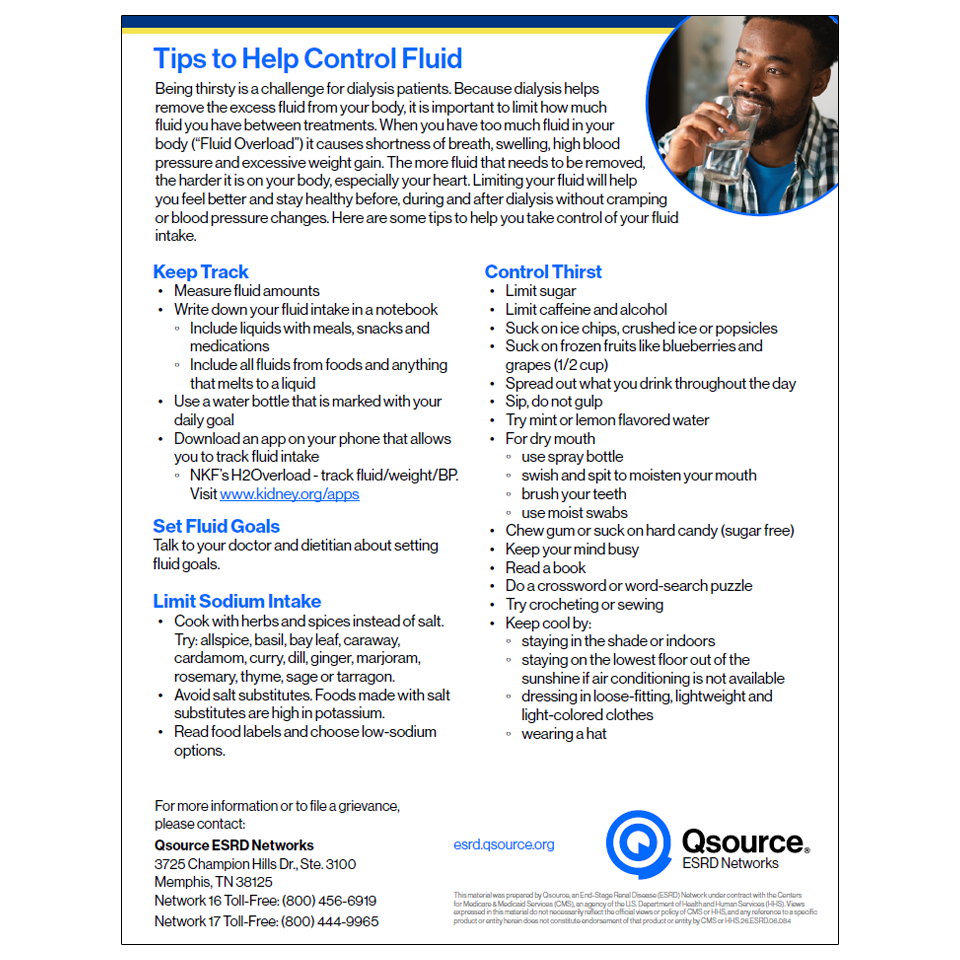 tips to control fluid intake