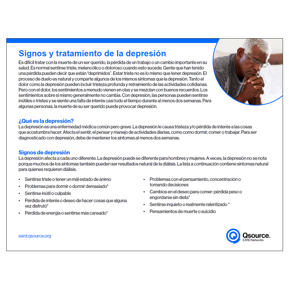 depression signs and treatment