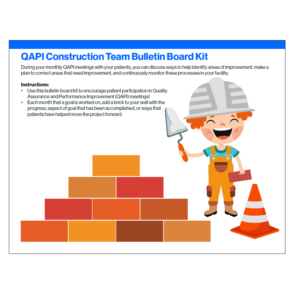 qapi construction bulletin board kit