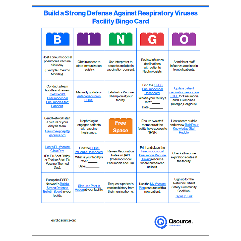 respiratory virus bingo