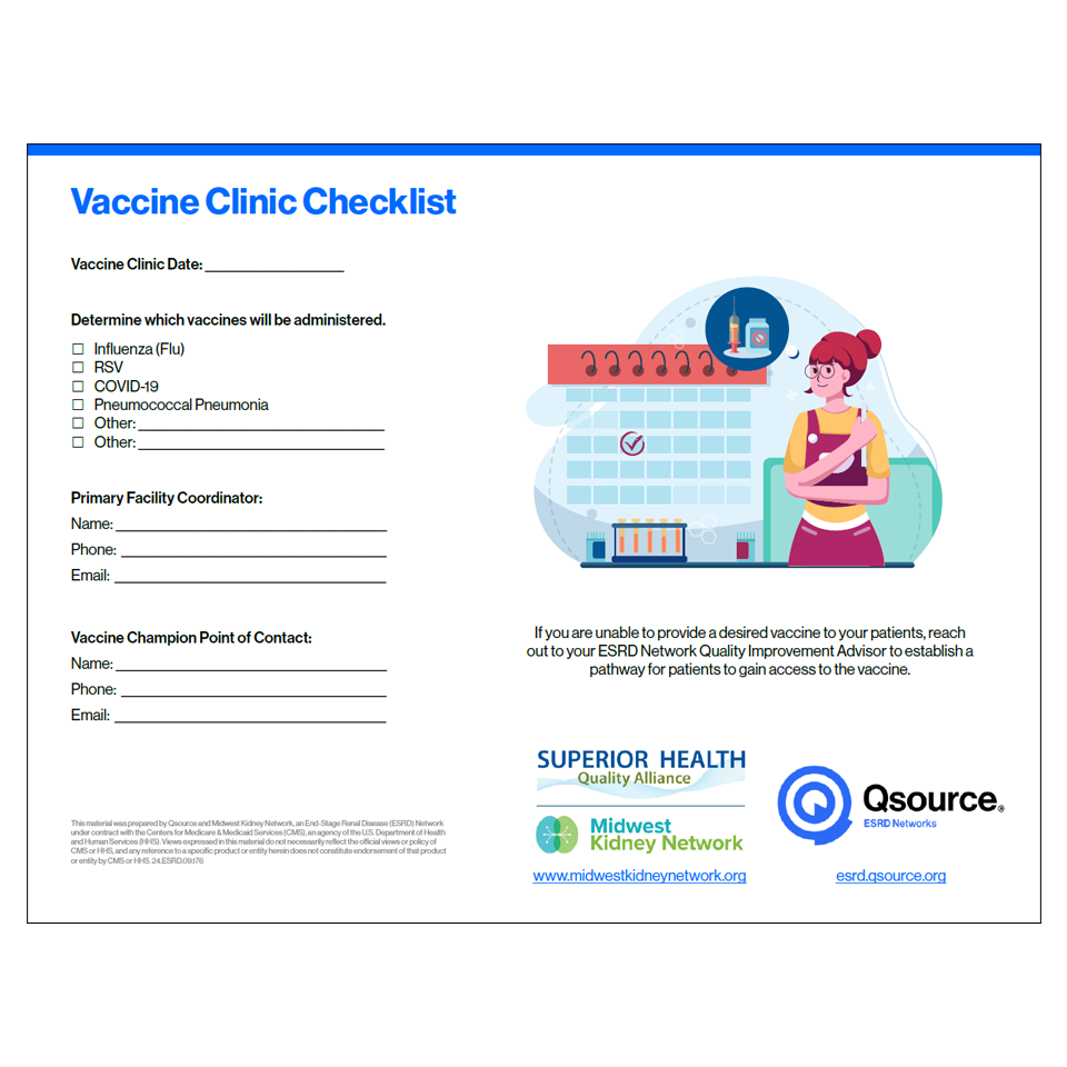 vaccine clinic checklist