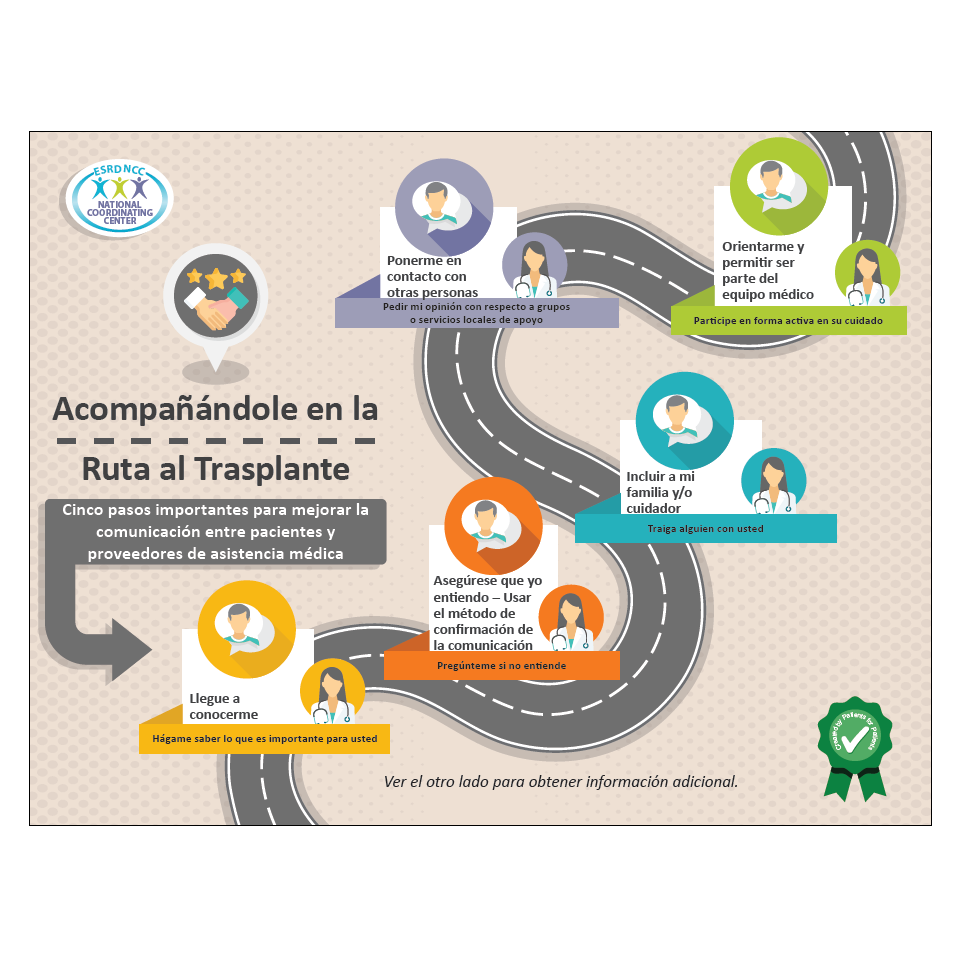 partnering along the road to transplant in spanish
