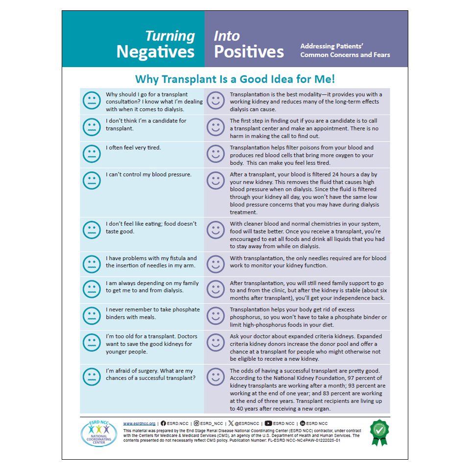 turning negatives into positives handout