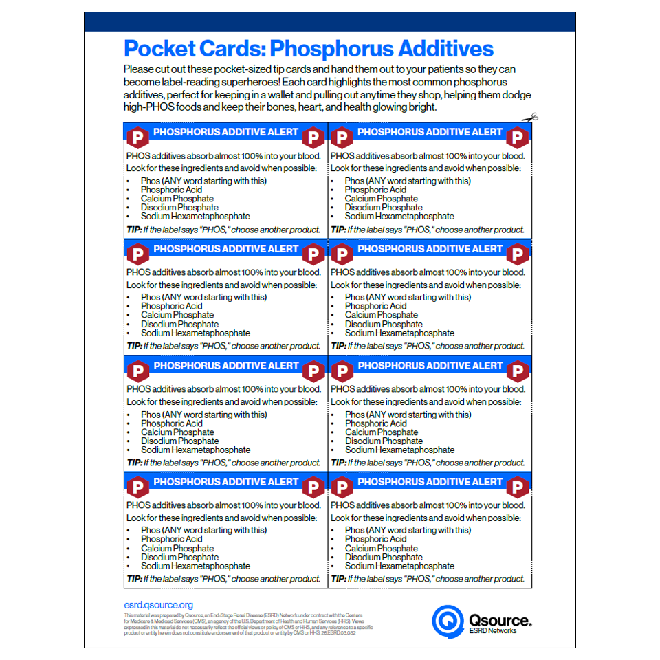 phosphorus additives pocket guide