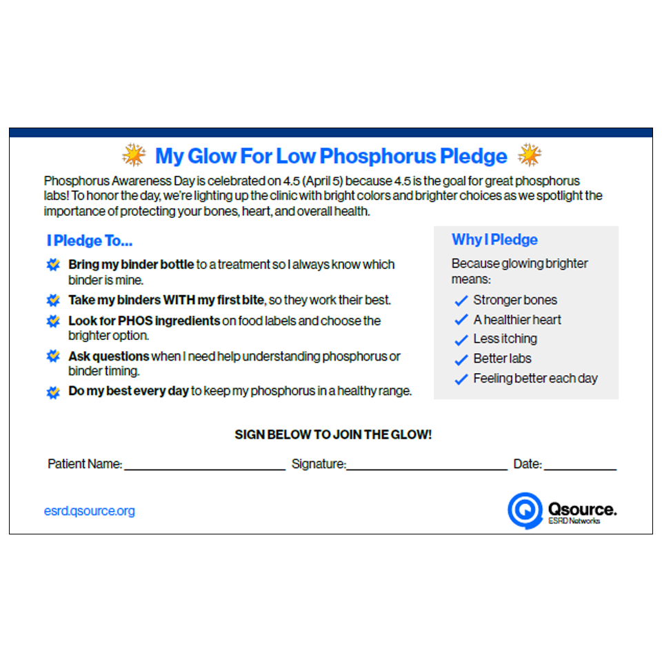 patient phosphorus pledge