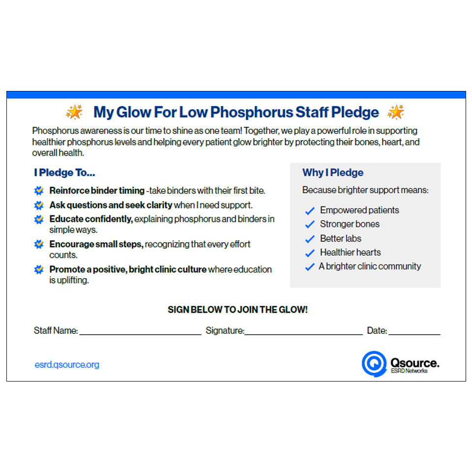 staff phosphorus pledge