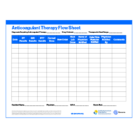 Anticoagulant Therapy Flow Sheet