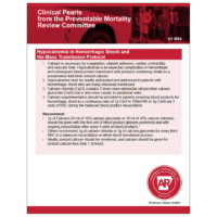 Clinical Pearls from the Preventable Mortality Review Committee: Q1 2024 Hypocalcemia