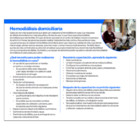 Home Hemodialysis Handout (Spanish)