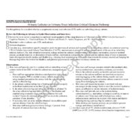 CMS-20068 Urinary Catheter or UTI