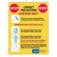 Contact Precautions Sign (English)