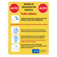 Contact Precautions Sign (Spanish)