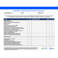 Environmental Rounds Worksheet for Infection Prevention