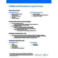 Fall Risk and Prevention in Long-Term Care
