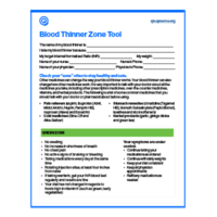 Blood Thinner Zone Tool