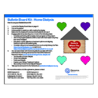 Home Dialysis Bulletin Board Kit