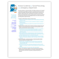 Indiana Guidelines for Opioid Prescribing in the ER