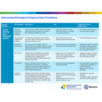 Intervention Strategies for Care Transitions
