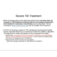 Severe TBI Treatment