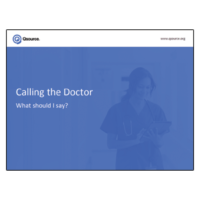 Calling the Doctor: What Should I Say?