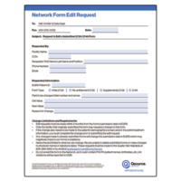 ESRD | Network Form Edit Request
