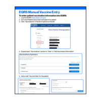 EQRS Manual Vaccine Entry