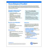 Home Dialysis is Possible