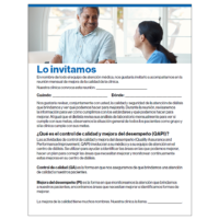 Patient Invitation to QAPI (Spanish)