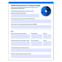 ESRD | PDSA Worksheet for Testing Change