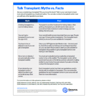 Talk Transplant - Myths vs Facts